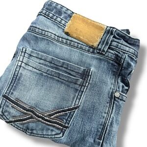 Men's TK Axel‎ Blue Wash Straight Leg Denim Jeans W38 L32 Casual Pants